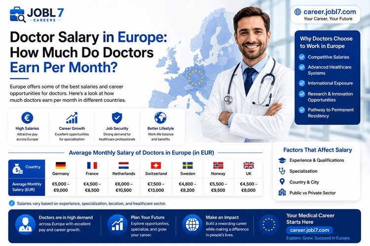 Doctor Salary in Europe: How Much Do Doctors Earn Per Month?